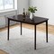 Solid Wood Dining Table With Rubber Wood Supporting Legs For Kitchen Dining Room